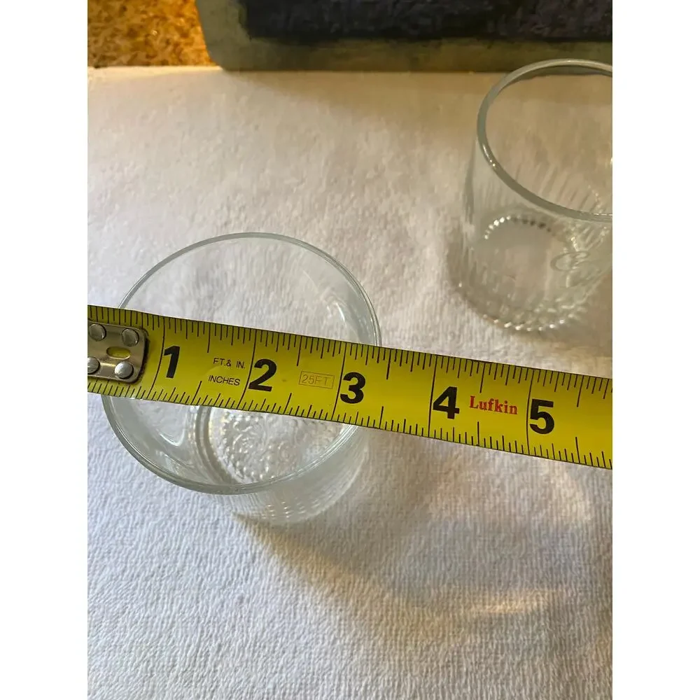 Set of 2 Vintage Crown Royal bourbon glasses